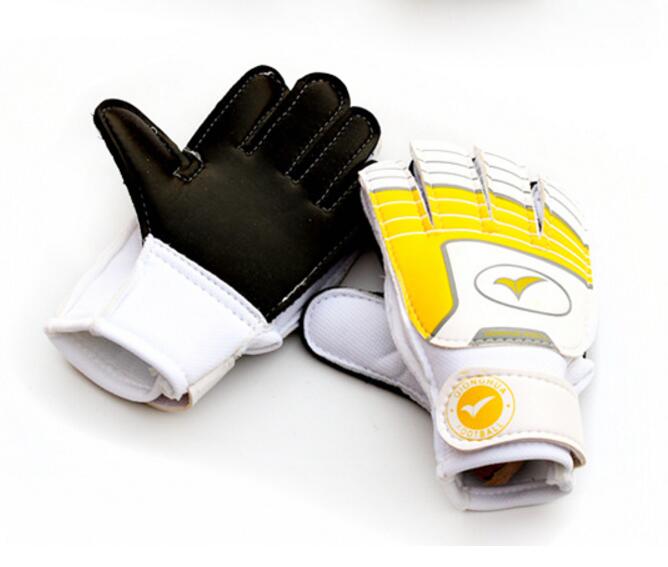 

4-7 Children Goalkeeper Gloves Latex Non-slip Breathable Football Goalkeeper Gloves Competition Training Teen kids soccer Gloves Size 7 жёлтый