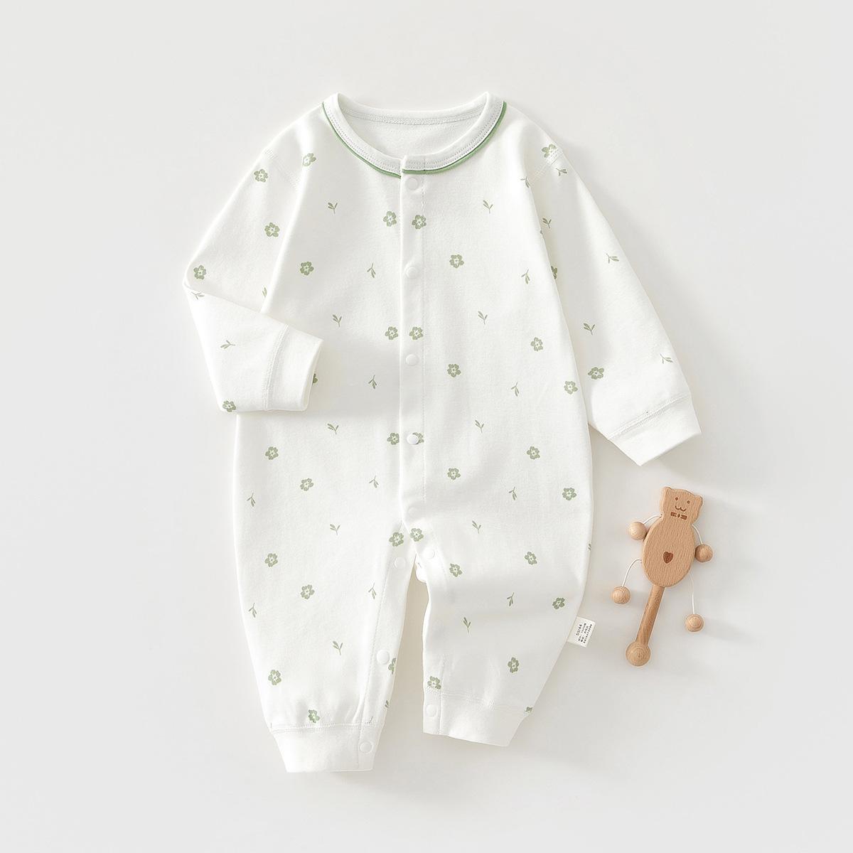 

Baby Romper Pure Cotton Long Sleeve Newborn Infant Pajamas Autumn Winter Soft Creeper Outfit for Boys Girls 80
