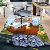 Grizzly Lemmings Season Carpet For Playroom Bedroom Living Room Sofa Home Decorkids Game Area Rug Nonslip Floor Mat