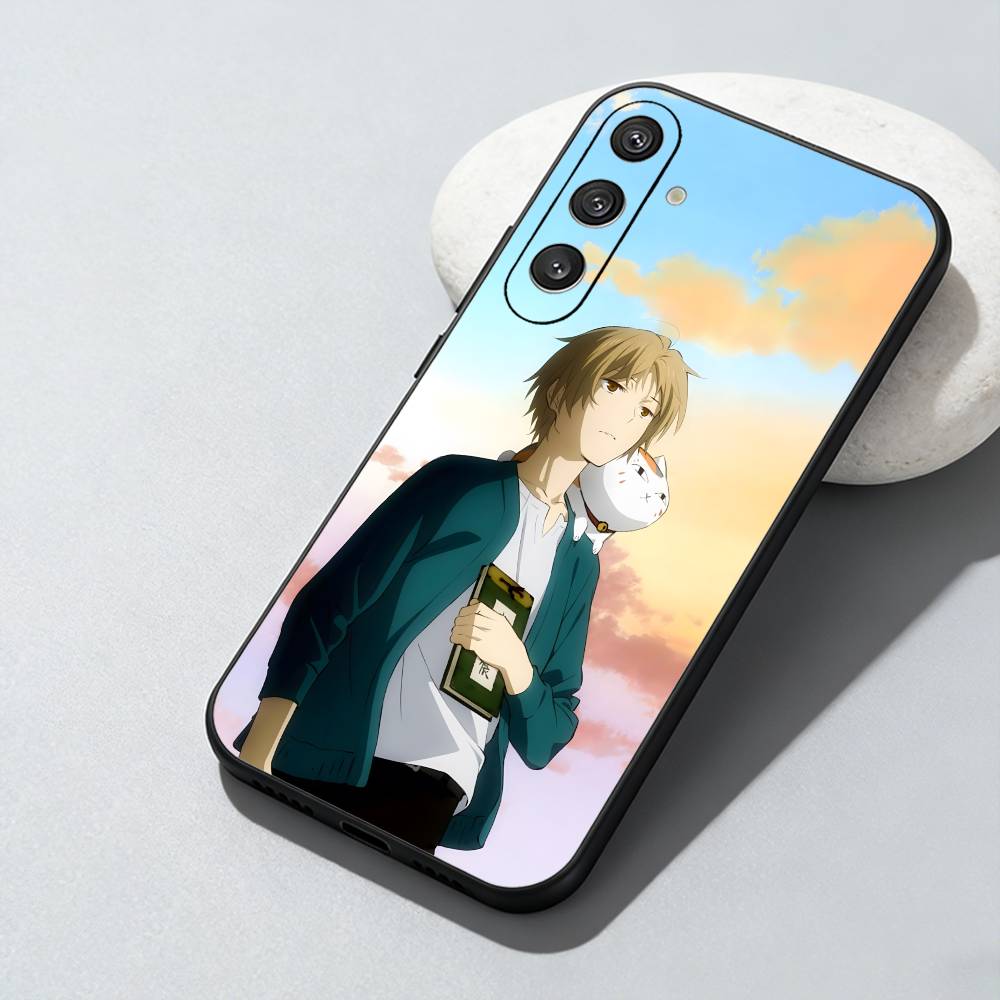 

Anime N-Natsume With M-Madara Phone Case For Samsung Galaxy A73,A72,A71,A70,A52,A51 Others Soft Black Cover Samsung a32 5g