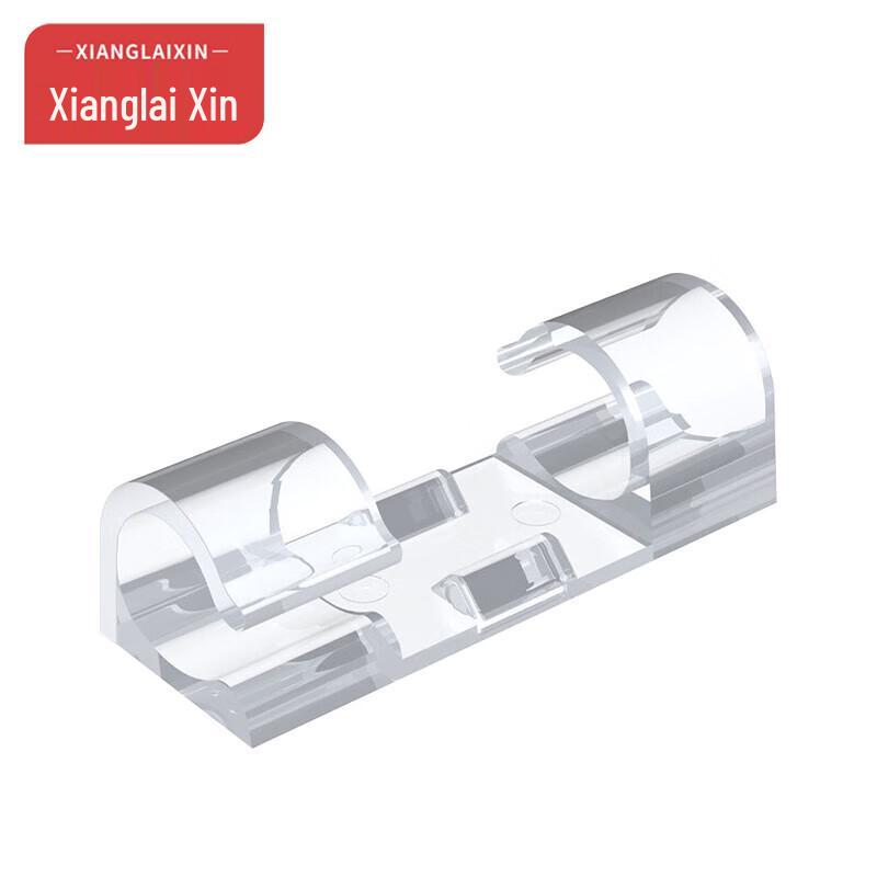 Self-Adhesive Transparent Cable Organizer Clips