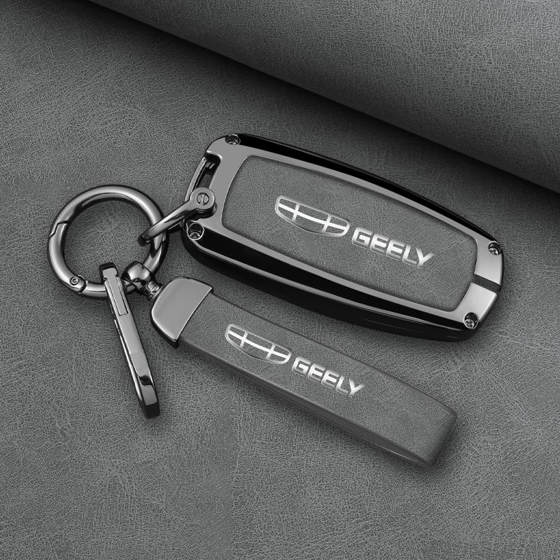 Zinc Alloy Auto Key Fob Cover Case Housing Fit For Geely Emgrand X7 Gs Gx3 Gt Gc9 Ec7 Gc715 Ec718 Englon Sc3 Atlas Pro Keyless Auto Accessories