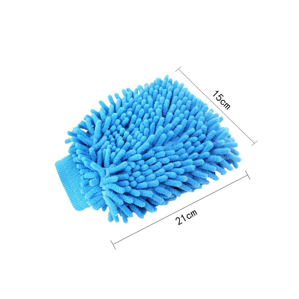 

Microfiber House Cleaning and Car Wash Glove Mitts Double Sided Chenille Home Dusting Microfiber Gloves Wash Mittens average size