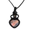 Gemstone Handmade Jewelry Ocean Jasper Macrame Thread 20-36''Ad Necklace Ethnic
