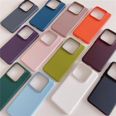 For Xiaomi POCO F6 Redmi K70 Pro Durable Metal Big Hole Lens Frame Skin Feel PC Case Protector Back Cover Shell