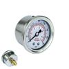 1/8 NPT Fuel Pressure Gauge Liquid 0-160 Psi Oil Press Gauge Fuel Gauge White Face Universal Black