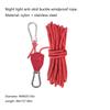 Tent Rope Hanger Adjusted Internal Gear Ratchets Liftings Pulleys Lanyards Plant Growth Tent Lanyards with Carabiner