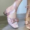 Französischer Feen-Schnürschuh Ballett Dick mit Lolita-Design Sinn für Minderheit Abend Sanfte Abendwind-Pumps