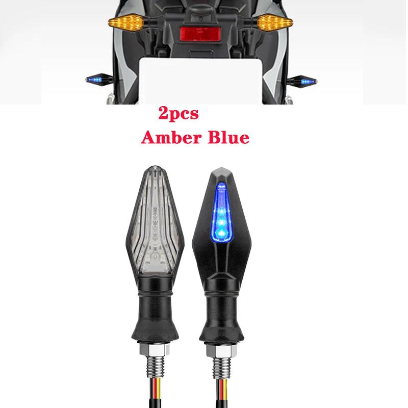 Motorcycle LED Turn Signal Lights Amber Flashing Light Blinker Turn Signal Lamps 12V Moto Indicator Lamp Motorcyle Lamp