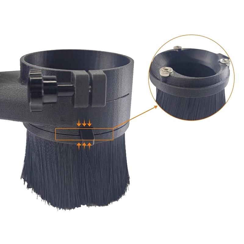 Fit for 775 Motor/52mm /65mm/80mm Sliding Door Spindle Dust Cover Brush Cleaner for CNC Router Engraving Milling Machine