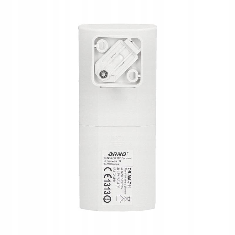 Alarm with built-in siren, remote controlled