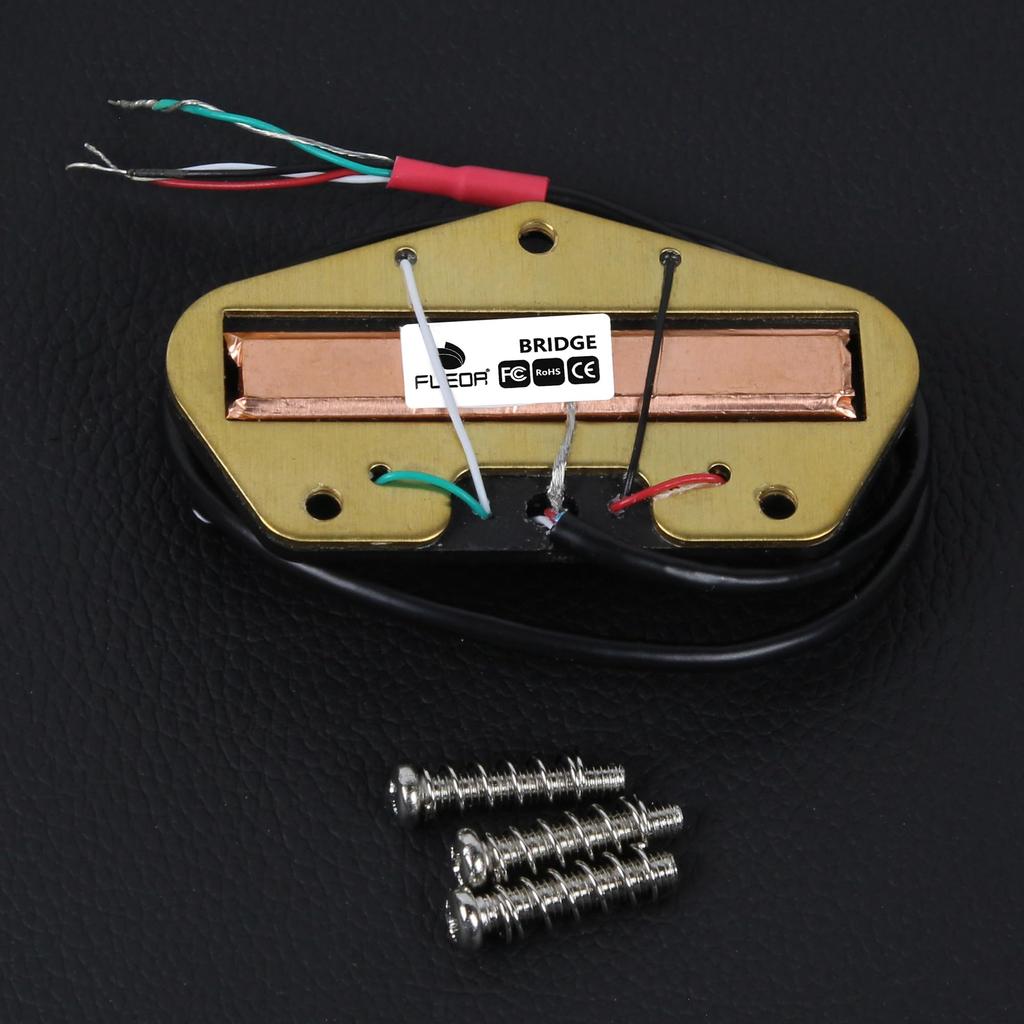 FLEOR Alnico 5 Tele Pickup Hot Rail Humbucker Bridge Pickup 6-7K Fit Fender Tele Guitar Parts
