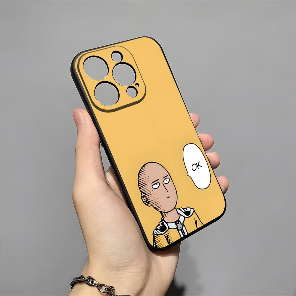 One-Punch Man Phone Case For IPhone 17 Pro Max 16 15 14 Pro Max 13 11 X Xs Xr 8 7Plus Silicone Cover