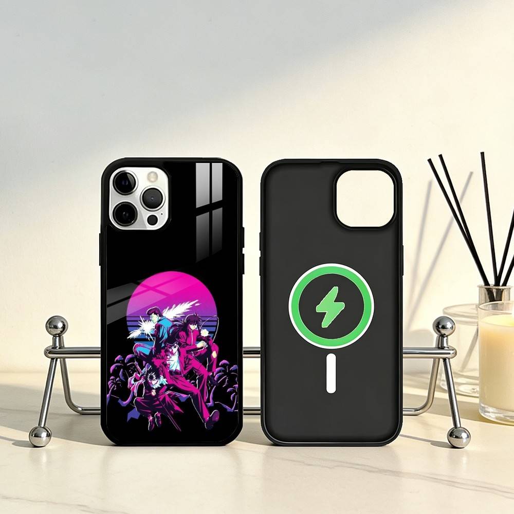 Comics Y-Yu H-HakushoS Phone Case For iPhone17,16,15,14,13,12,11 Plus,Pro Max Magnetic For Magsafe Wireless Charging