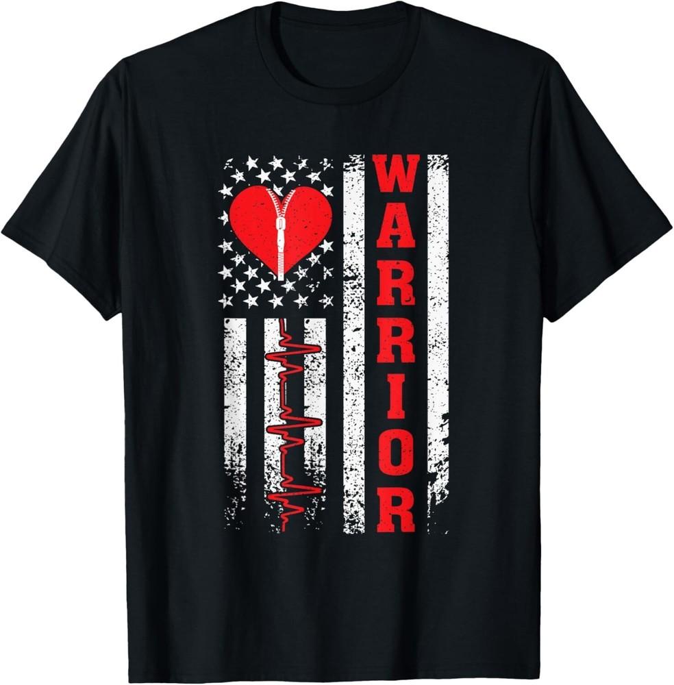 

Open Heart Surgery Warrior Gift For Heart Patients Survivor Gift Unisex T-Shirt S