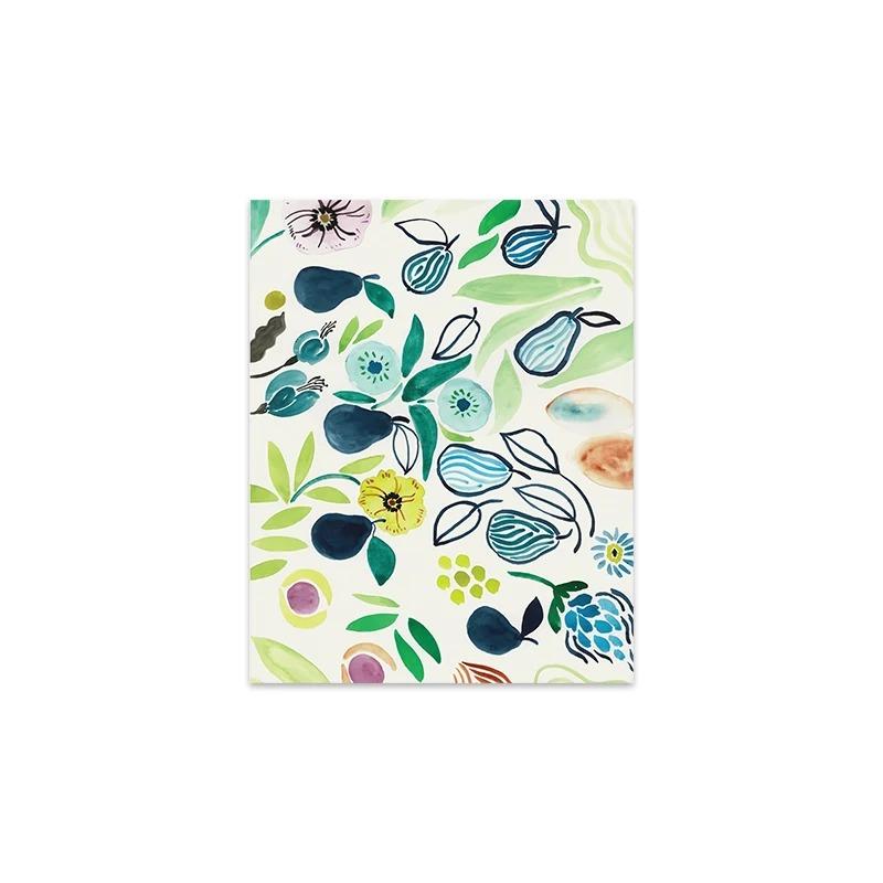 Boho Woman Flower Garden Green Tone Canvas Painting  Nordic Posters  Prints Wall Art for Living Room Home Decor