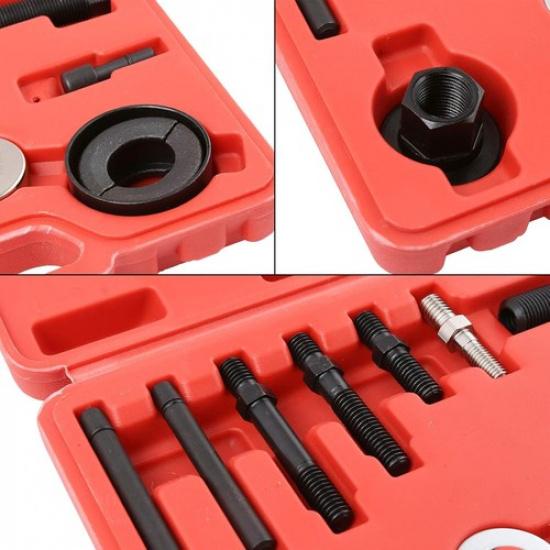 12 Pcs Pulley Puller Remover & taller Kit Power Steering Pump Alternator Pull