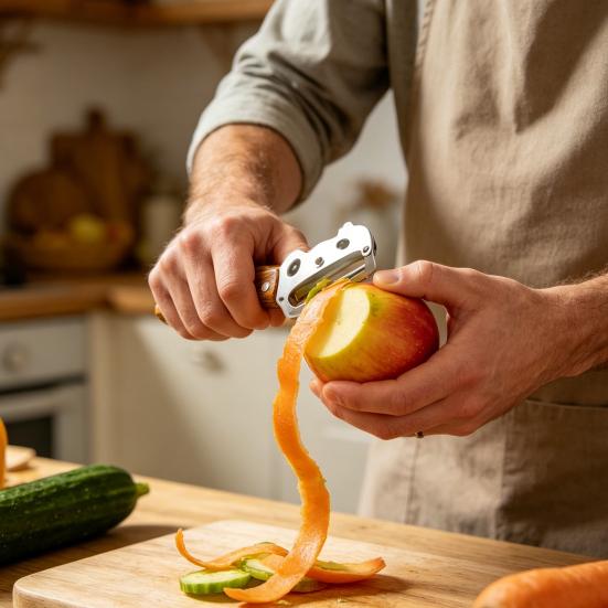 Vegetable Fruit Peeler Stainless Steel Pumpkin And Melon Peeler Dishwasher Safe Kitchen Gadget for Fruits And Veggies