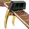 2-IN-1 Capo for Acoustic Guitar with Auto Tuner Instrument Quick Change Clip Lock On Folk Electric Guitar Bass Ukulele Chromatic