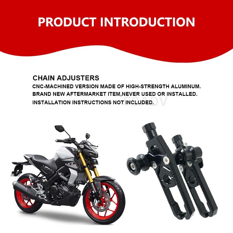 Rear Wheel Axle Blocks Chain Adjusters Tensioners Kit Fit For YAMAHA R15 V3 MT-15 MT15 MT 15 R 15 2019-2023 2022 2021 Motorcycle