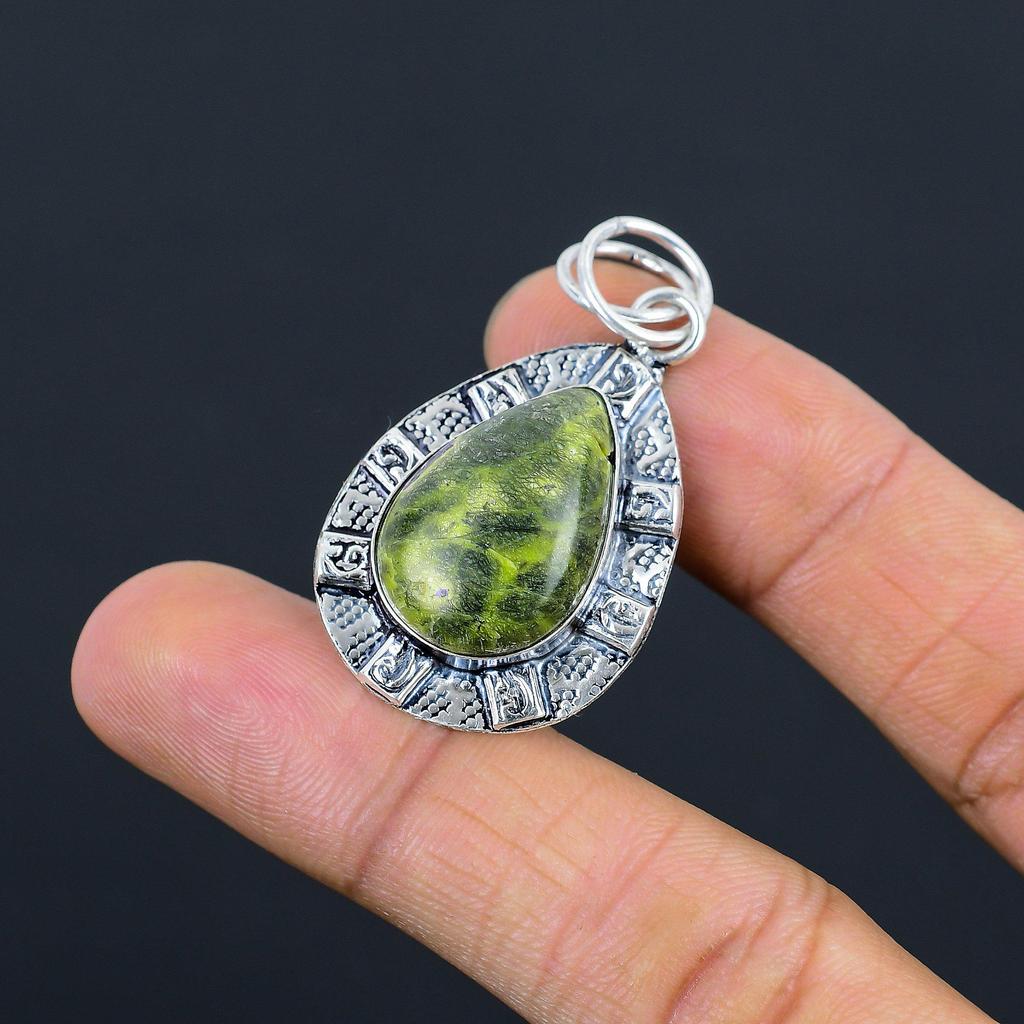 Natural Atlantisite Anniversary Artisan Daughter Pendant Jewelry Sterling Silver