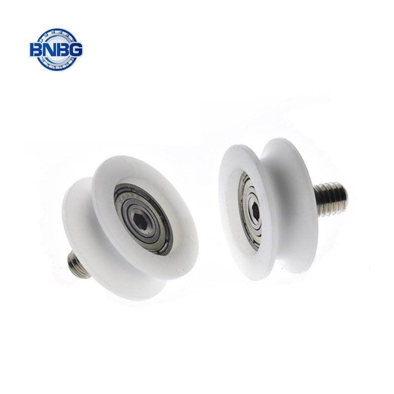 10pcs U groove Plastic coated bearing 696ZZ 6*24*9mm sliding door window POM roller wheel nylon pulley Bore 6mm Diameter 24mm