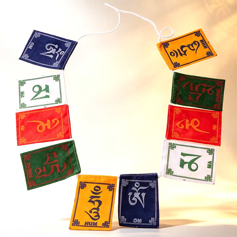 10pcs/string Five Colors Buddhist Ceremony Flag Mini Religious Flags Horse Flag Restaurant