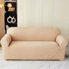 Seersucker Sofa Cover Full Protection Single Double Seat Cushion Pure Color Minimalist Design