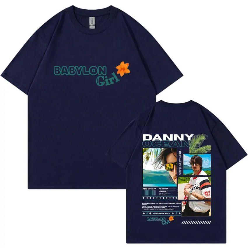 Hip Hop Casual Tshirts Rapper Danny Ocean Reflexa Tour Tees Double Sided Graphics Summer Cotton Printing Loose Tshirt Unisex