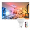 RGBW GU10 LED Zmieniająca Kolor Reflektor 2 Tryby Oświetlenia 3 W Żarówka LED RGB Z Pilotem Pamięć