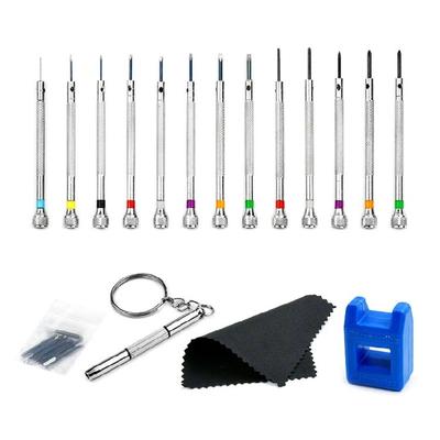 13Pcs Watchmaker Screwdriver Set 0.6-2.0mm Precision Screwdriver for Watch
