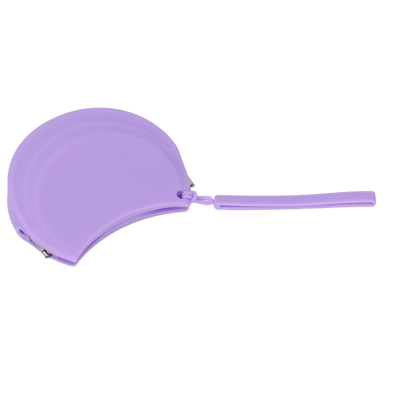 

Silicone Retainer Case Holder with Lanyard Slim Cute Dental Thin Container Braces Case Night Mouth фиолетовый