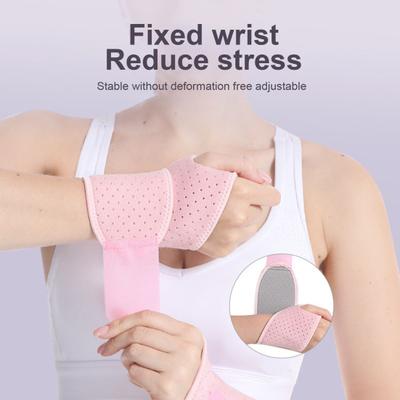 Sports Wristband Wrist Brace with Fastener Tape Adjustable Breathable Fabric Compression Support Wrist
