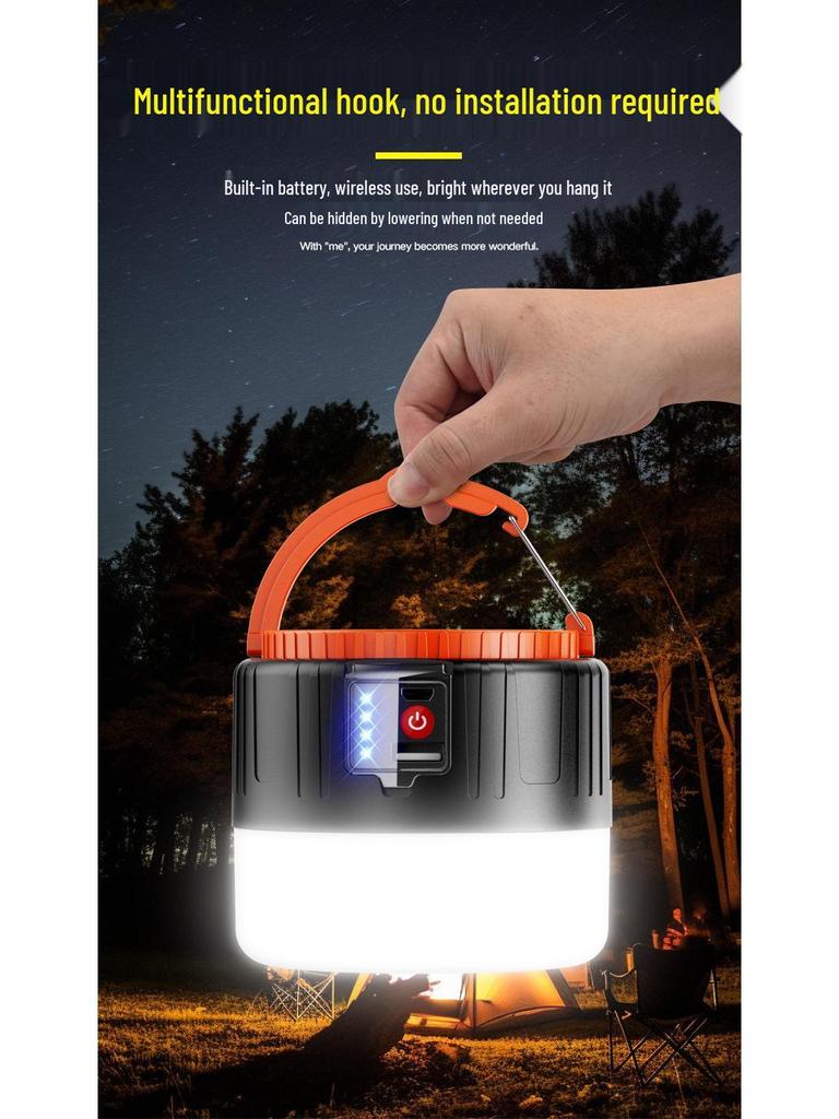 LED Solar Charging Light Bulb for Outdoor Camping and Emergency Power Outages