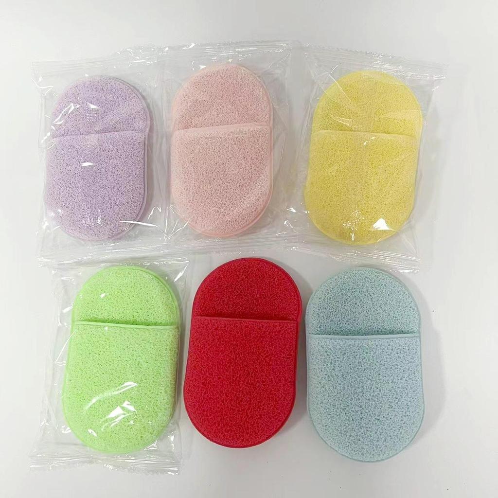 Konjac Face Wash Glove - Exfoliating Puff for Cleansing, Scrubbing, and Makeup Removal.