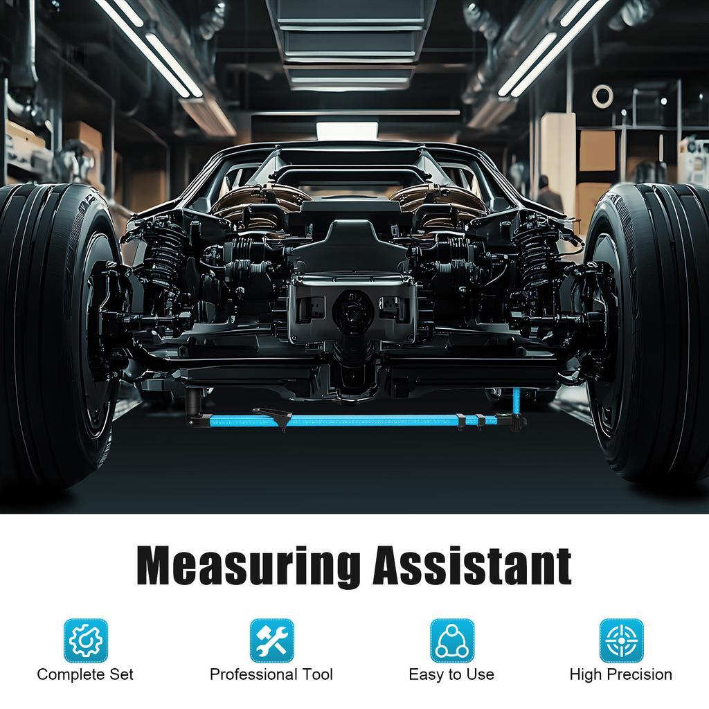 Professional 2D Car Frame Measuring Ruler System ±1mm High Precision for Vehicle Collision Repair Body Shop Tool
