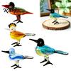 Kristallglas Vogel Sammlerstücke Handgeblasene Figuren, Bunte Mini-Statuen, Kunst Elegante Tierstatuen für Schreibtisch, Couchtisch, Bücherregal, Zuhause