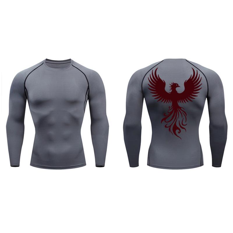 Graphic Athletic Quick Dry Compression Shirt for Men Gym Workout Running Tshirts Tees Tops Undershirt Baselayers Activewear