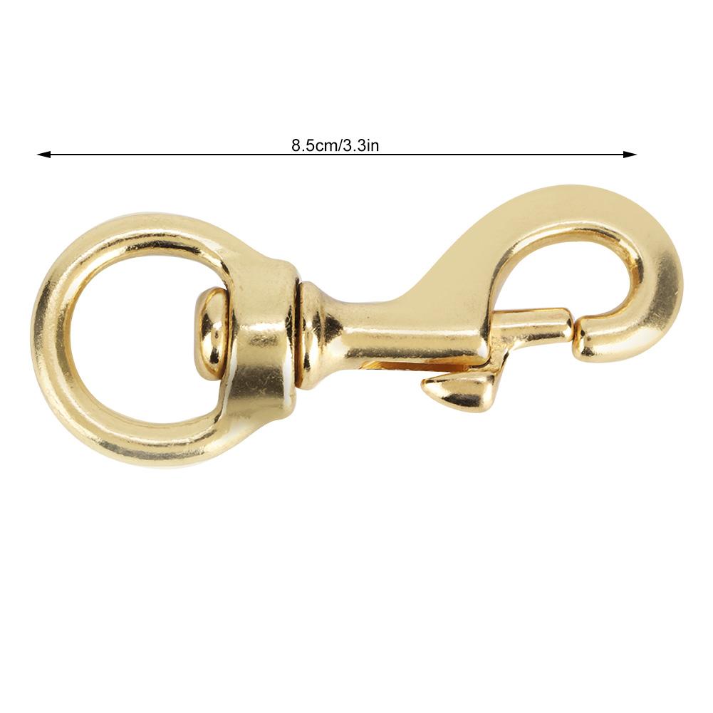 Quality Brass Swivel Trigger Hook High Strength Pet Pet Leash Rope Clip Golden Yellow