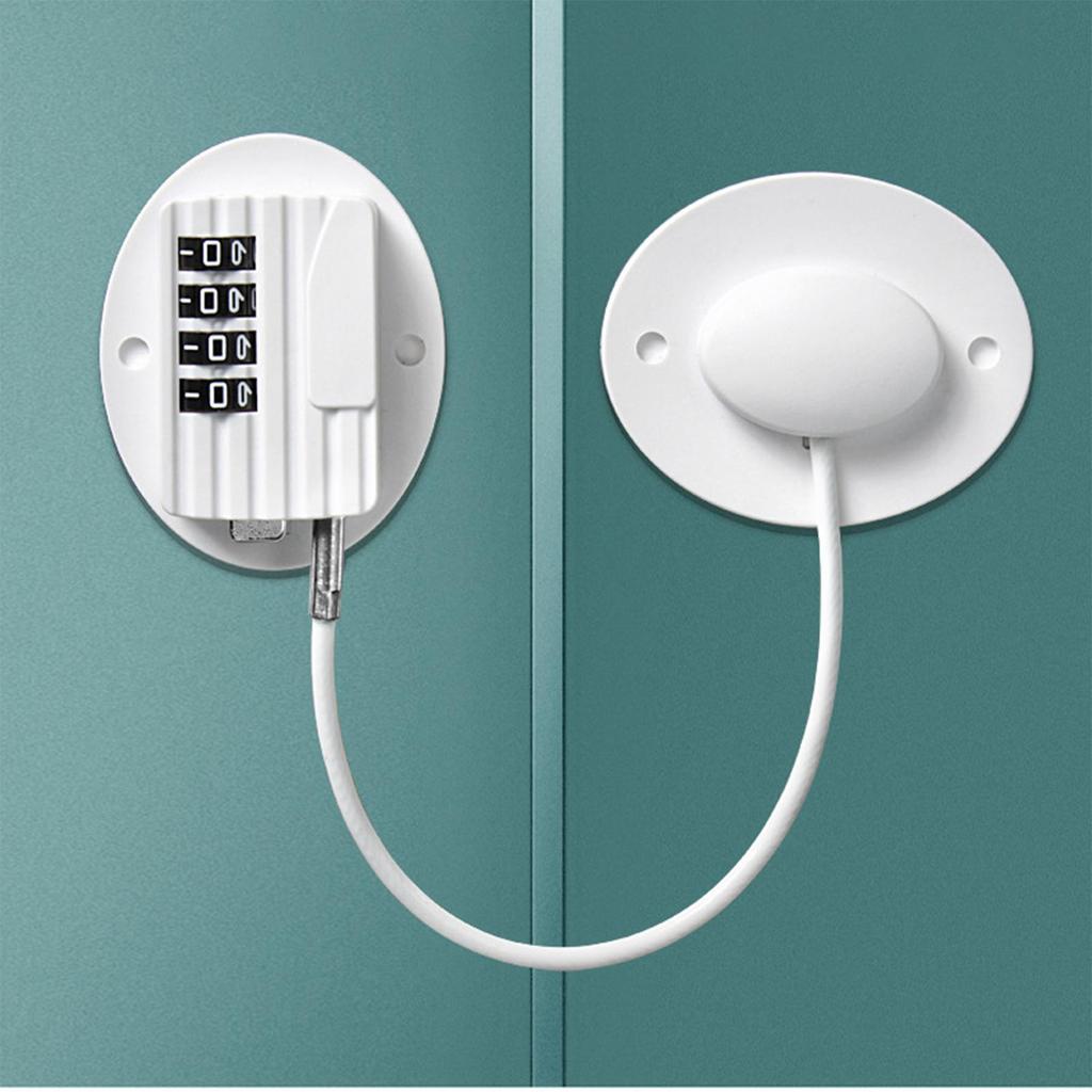 Reliable Child Protection Cabinet Window Lock 4-Digit Self Adhesive Door Lock Effortless Installation
