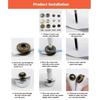 B0KB 120 Sets Metal Buttons Leather Crafts Fasteners 12 Assorted Colors