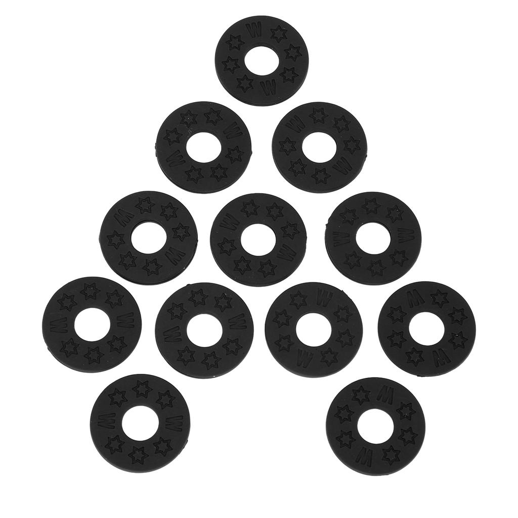 12PCS Guitar Strap Non Slip Locks PE Material Strap Protector Blocks for Acoustic Guitar Ukulele Bass