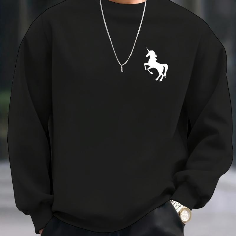 

Идеально для весенне-осенних прогулок, легкий и подходящий для многослойности, мужской свитшот с круглым вырезом XXL чёрный