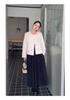 Jiu'er 7-Color Bowknot V-Neck Knitwear - Women's Versatile Solid Base Layer 0677