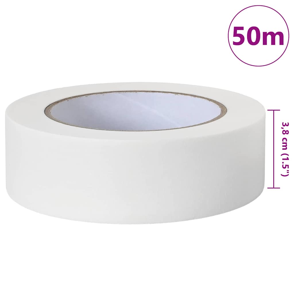 Painter s Masking Tape 6 pcs White 38 mm x 50 m Paper