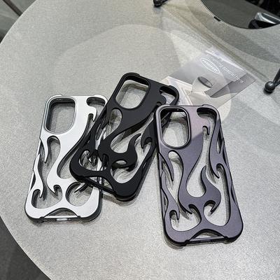 Módní matný 3D dutý kryt na telefon pro Samsung S25 Ultra A55 5G S24 Plus S23 S22 A54 A16 A15 A14 A06 galvanicky pokovený měkký kryt