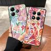 Cartoon Flower Butterfly Phone Cover Case for Xiaomi Redmi Note 14 9 8 7 10 K40 K80 12C 13C 12S A4 A5 11S 14C A1 A2 A3 12 11 Pro
