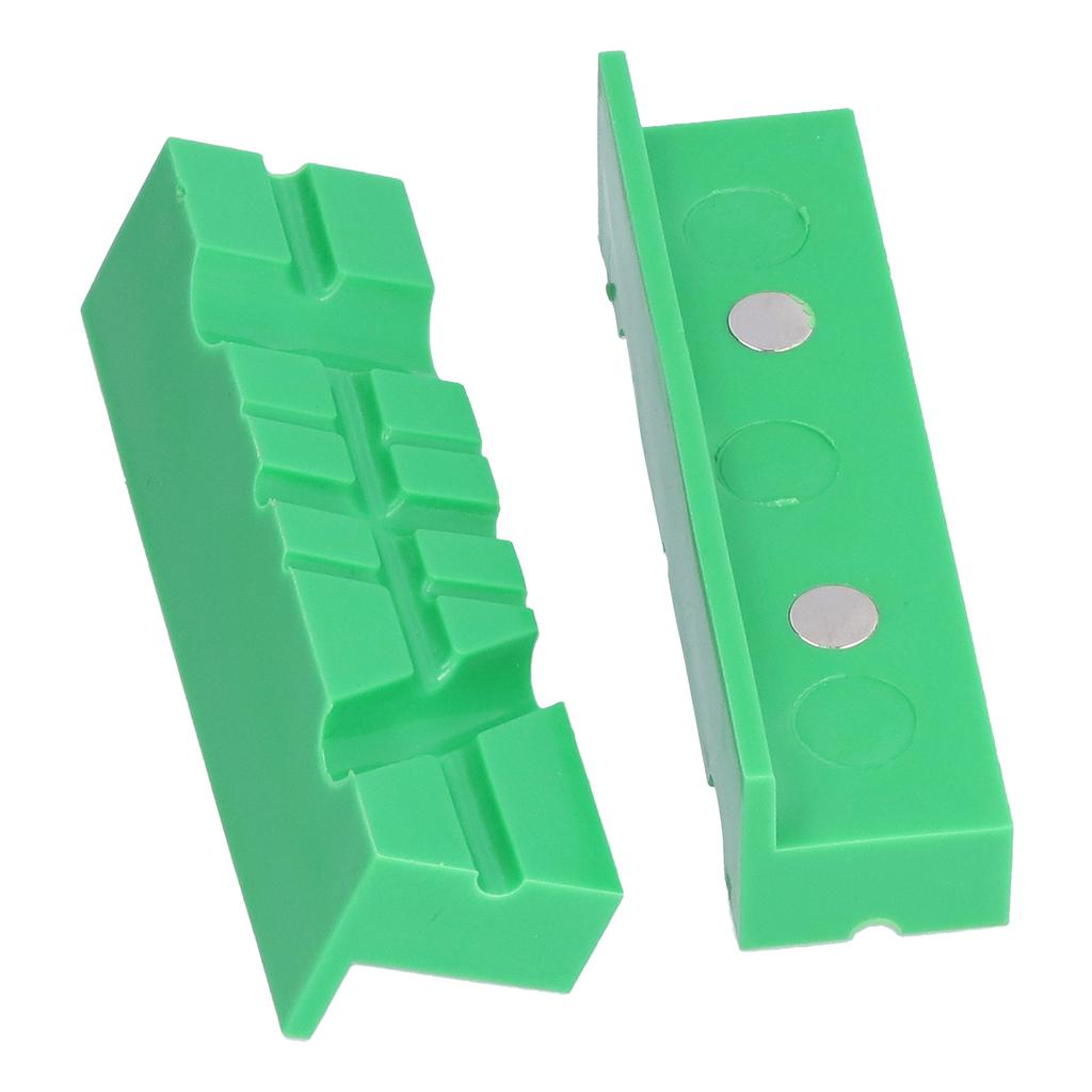 Bench Vise Jaw Covers Pads Soft Protector Magnetic Universal Prism Style Machine Tool4.5in