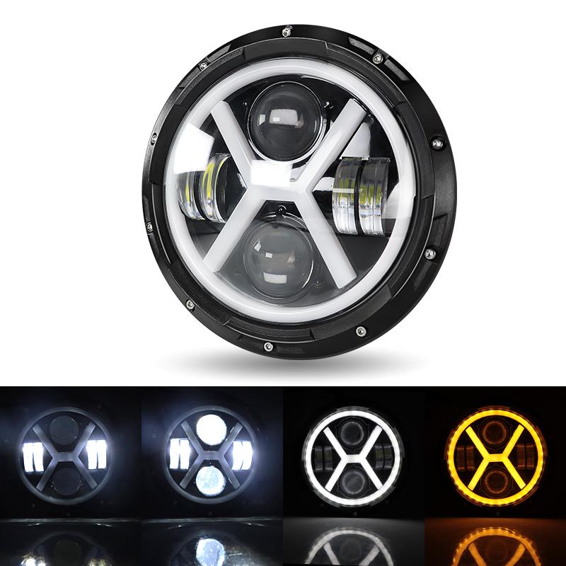 7 Inch Motorcycle LED Headlight for Motorcycle JEEP Wrangler JK Harley Touring Road King Yamaha 7Inch Round LED Headlight