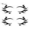 Cosmetic Transfers for Adults 2 Pairs Halloween Eye Tattoo Stickers, Waterproof Temporary Face Decals with Ghostly Decorations Pumpkin Bat Spider Web,
